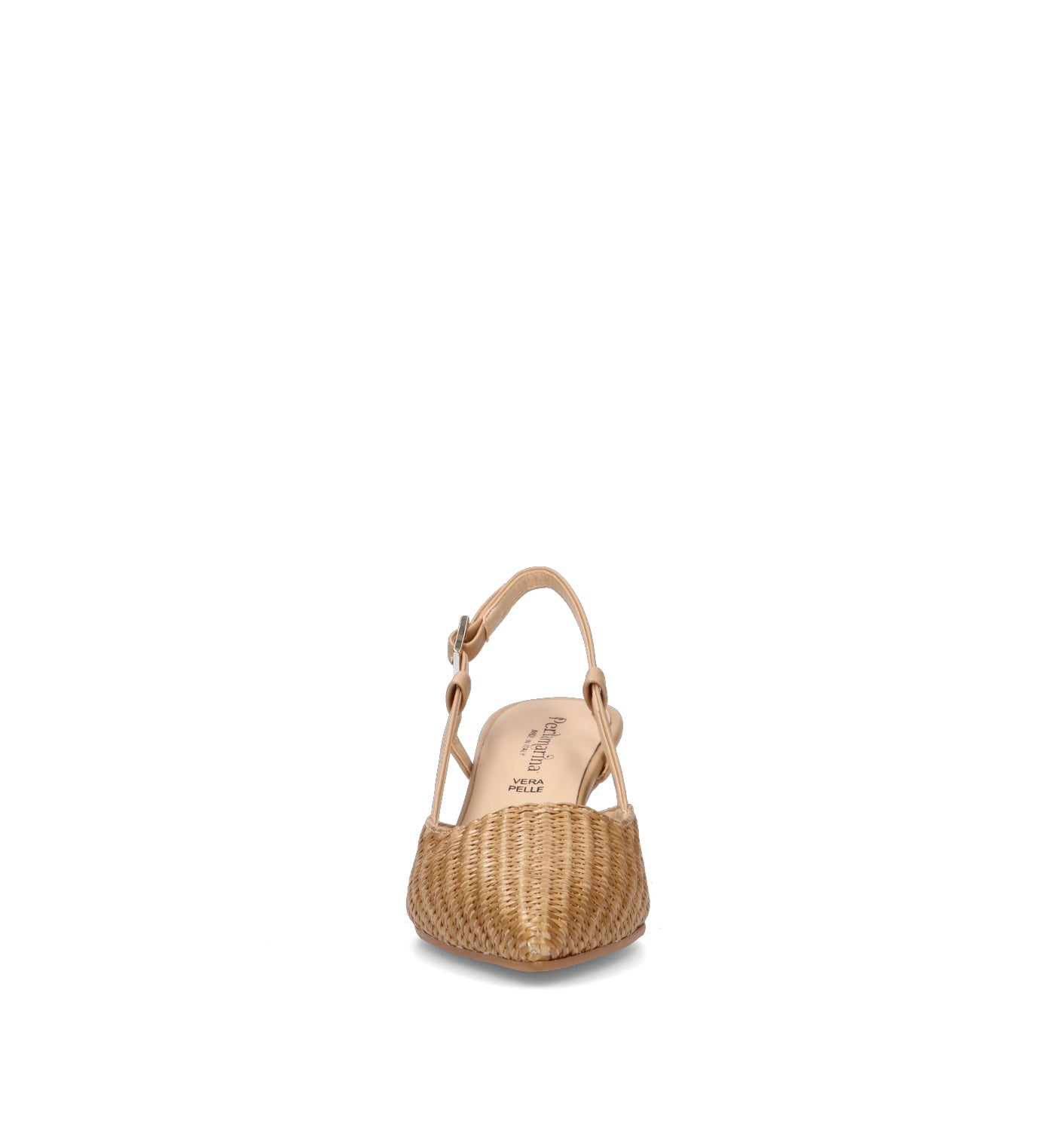 PERLAMARINA Slingback donna raffia