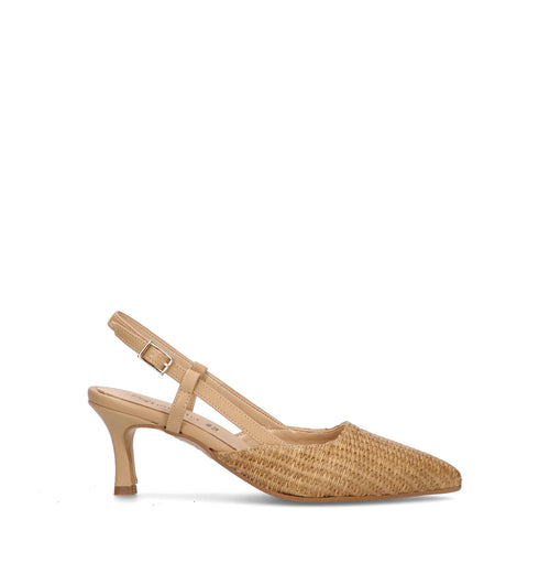 PERLAMARINA Slingback donna raffia