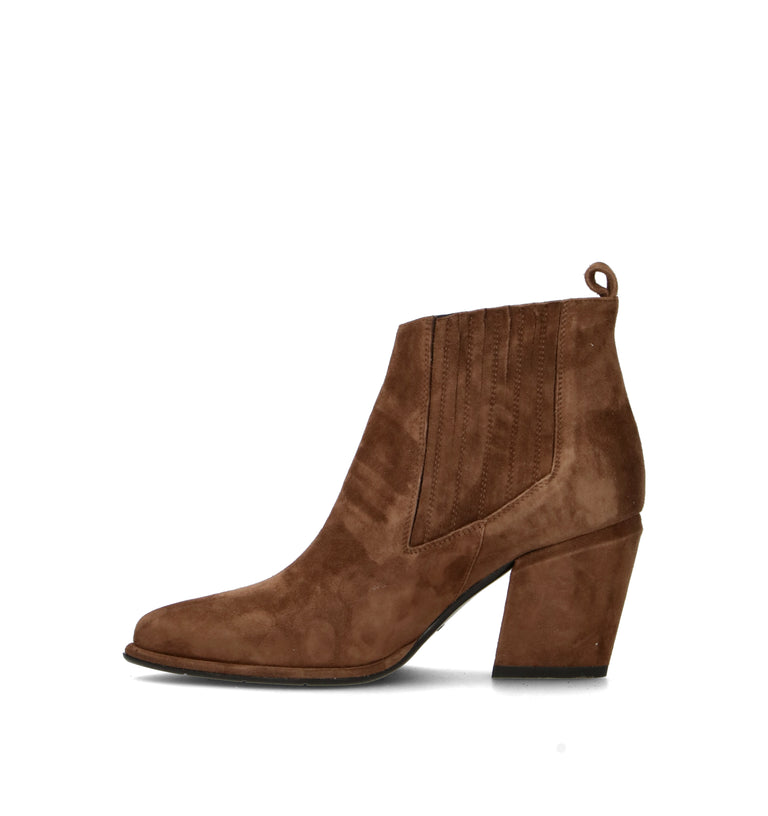 PHIL MELVIS Tronchetto donna marrone in suede