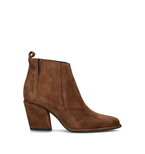 PHIL MELVIS Tronchetto donna marrone in suede