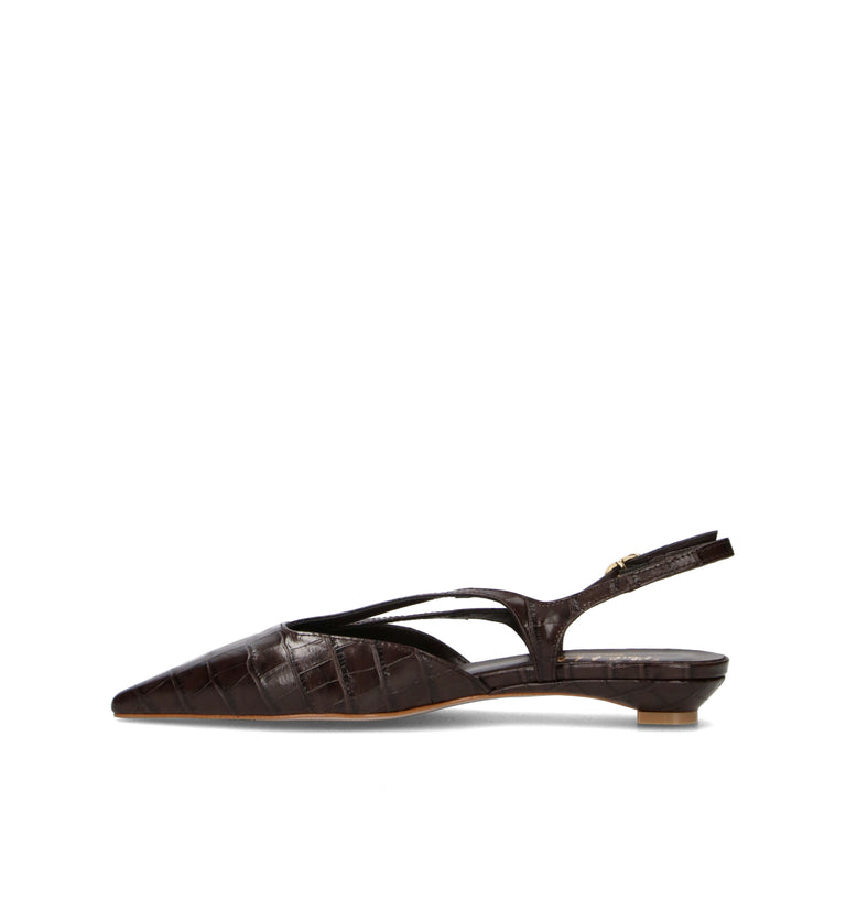 PHIL MELVIS Slingback donna testa di moro in pelle