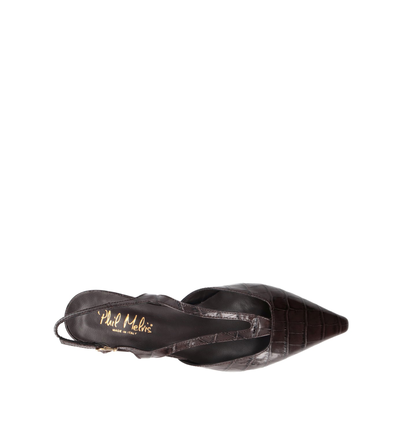 PHIL MELVIS Slingback donna testa di moro in pelle