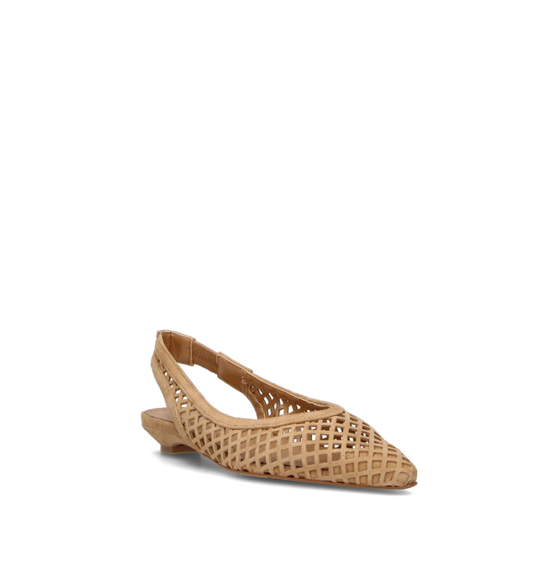 PHIL MELVIS Slingback donna cammello in suede