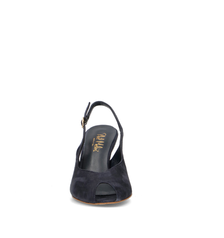 PHIL MELVIS Slingback donna navy in suede