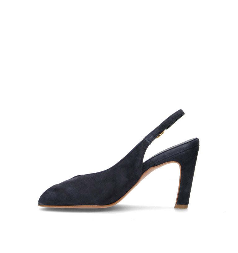 PHIL MELVIS Slingback donna navy in suede