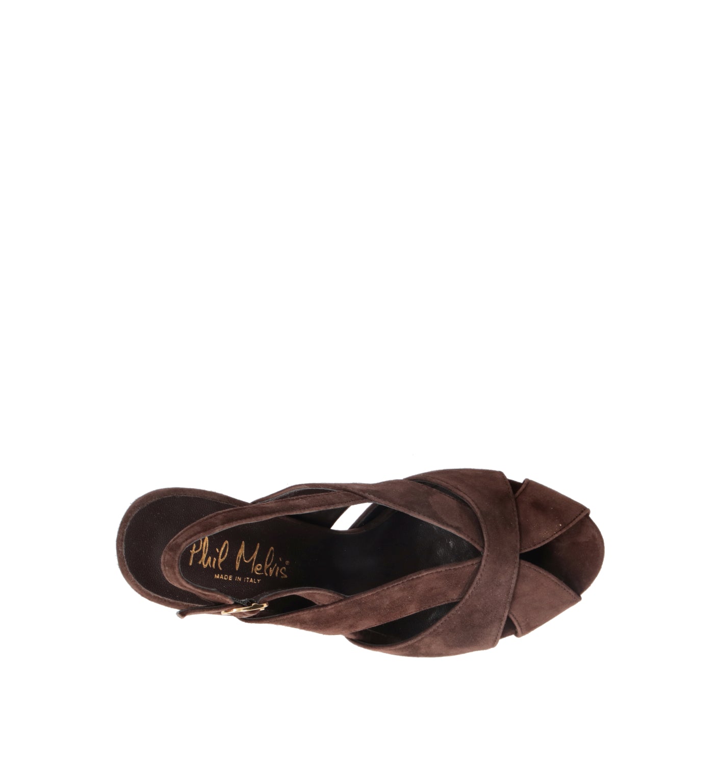 PHIL MELVIS Sandalo donna testa di moro in suede