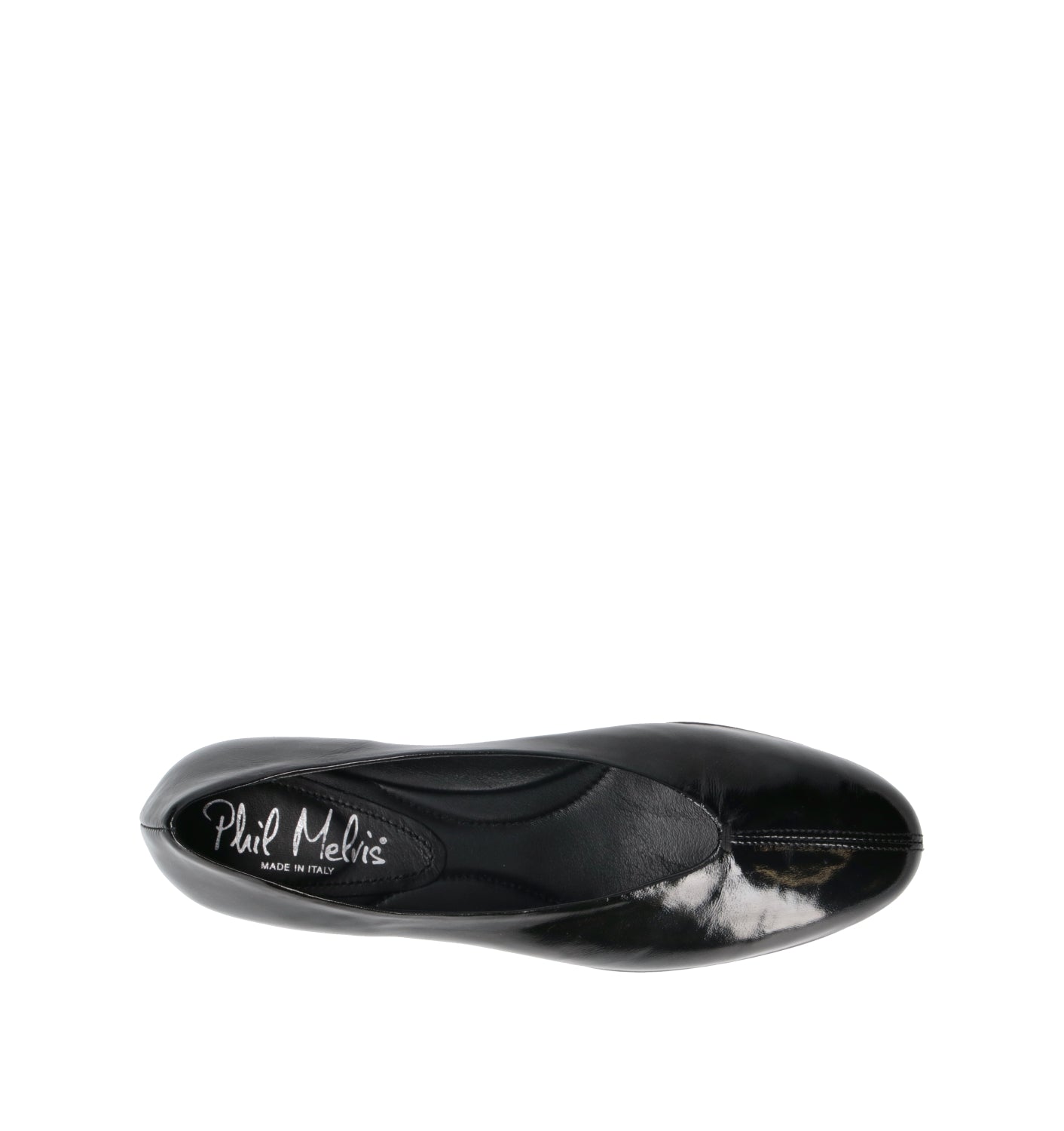 PHIL MELVIS Ballerina donna nera in pelle