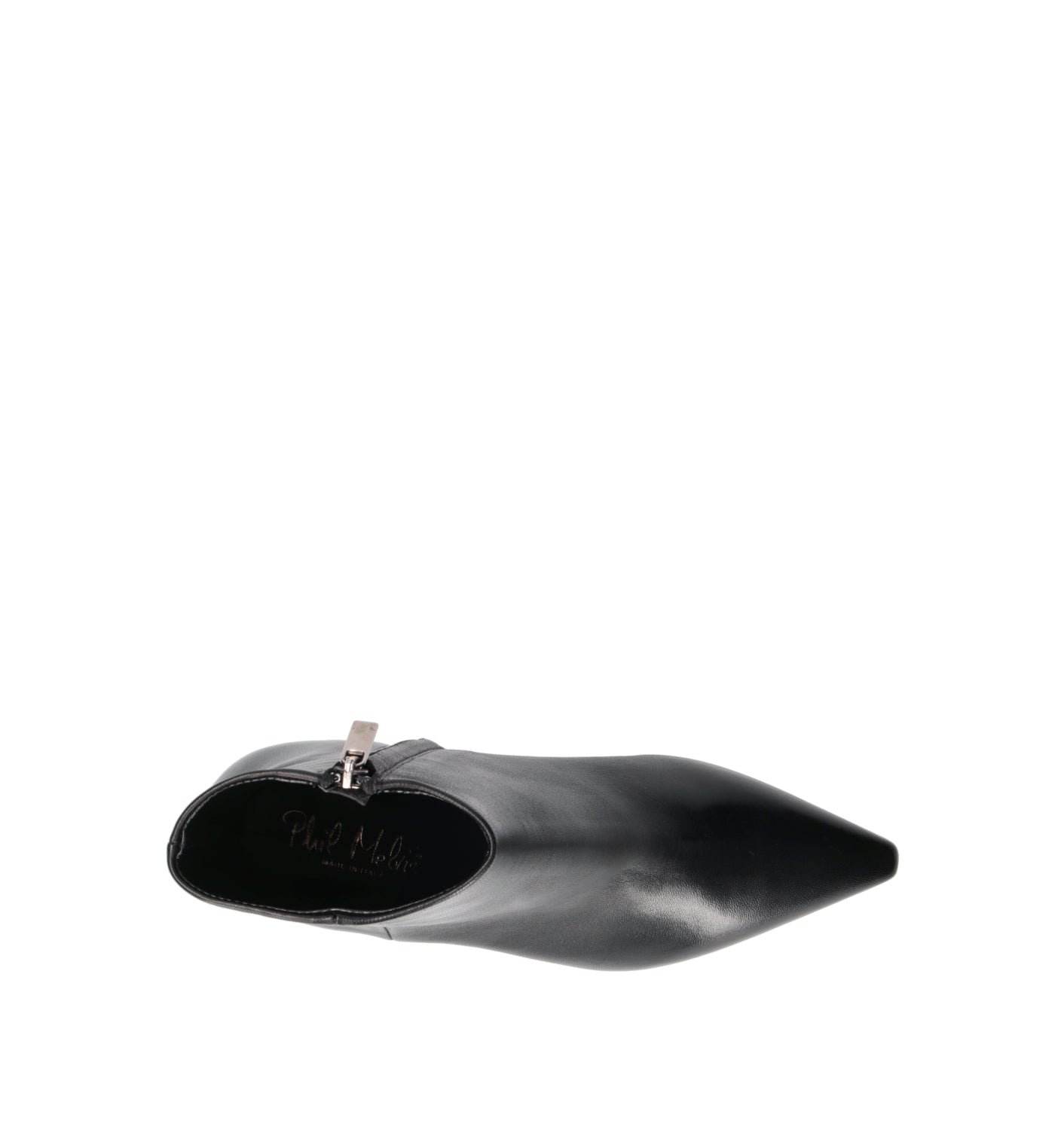 PHIL MELVIS Tronchetto donna nero in pelle