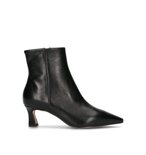 PHIL MELVIS Tronchetto donna nero in pelle