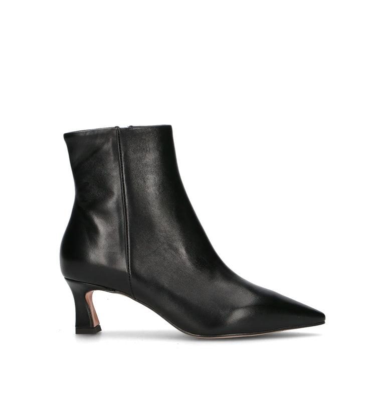 PHIL MELVIS Tronchetto donna nero in pelle