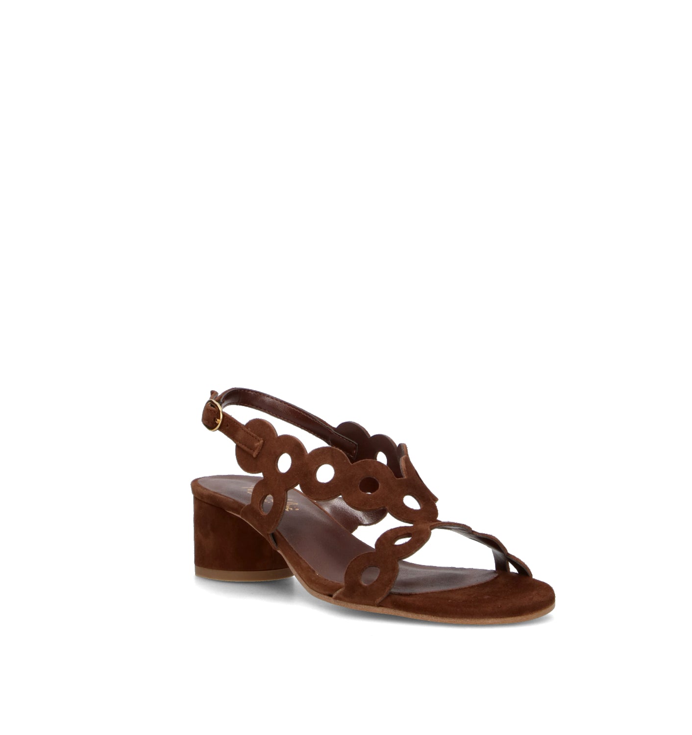 PHIL MELVIS Sandalo donna marrone in suede