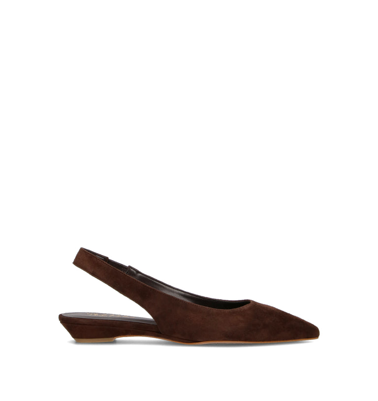 PHIL MELVIS Slingback donna testa di moro in suede