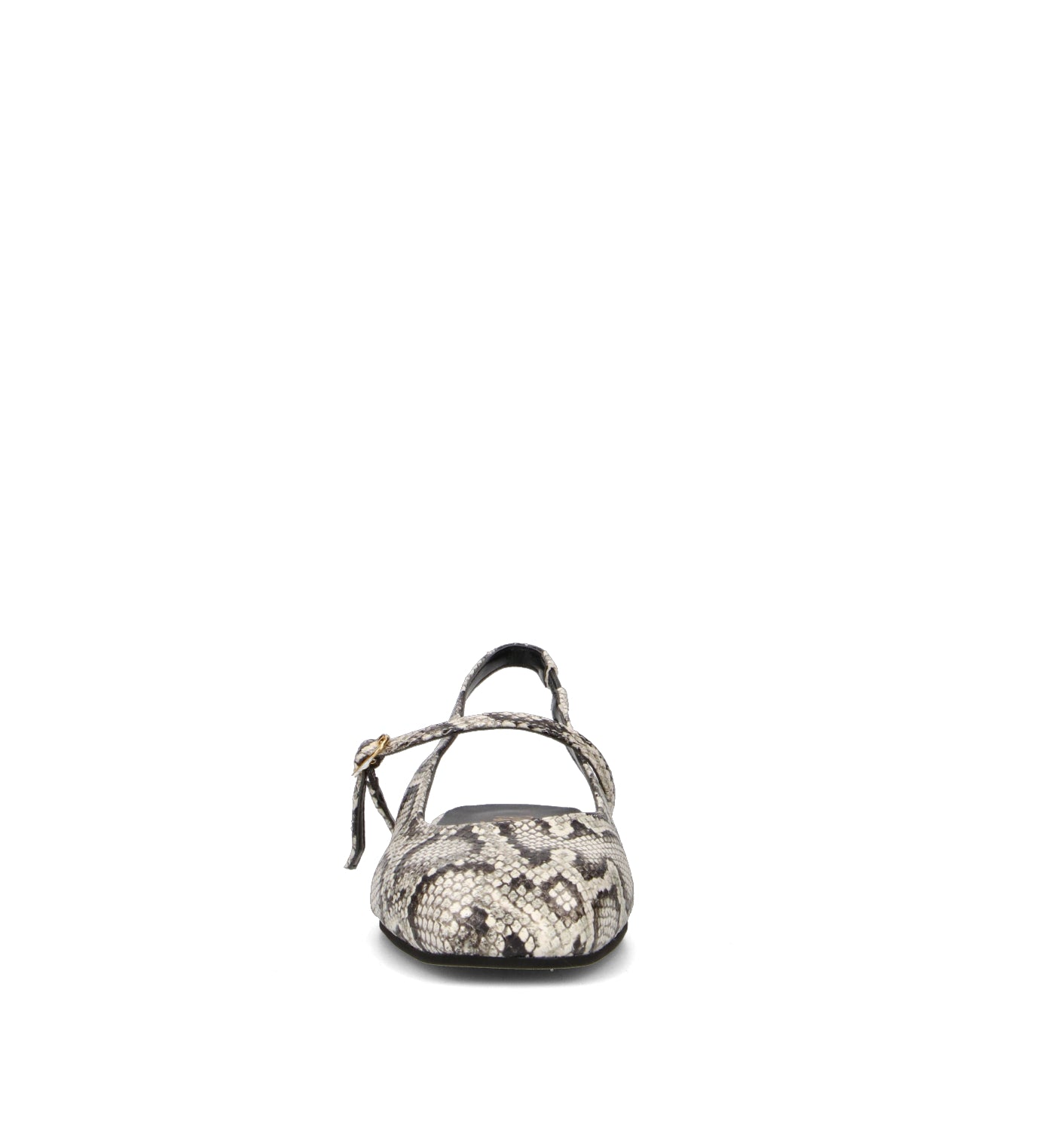 PHIL MELVIS Slingback donna bianca/nera in pelle