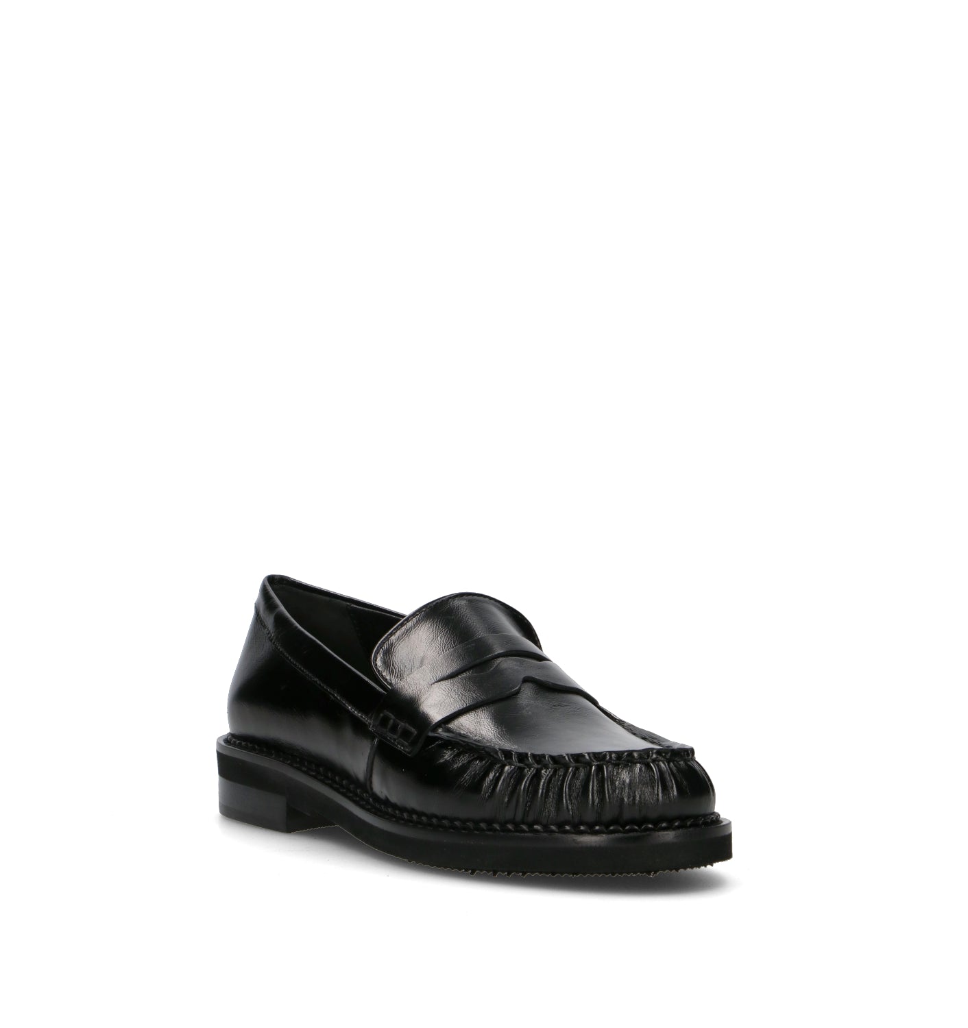 PHIL MELVIS Mocassino donna nero in pelle