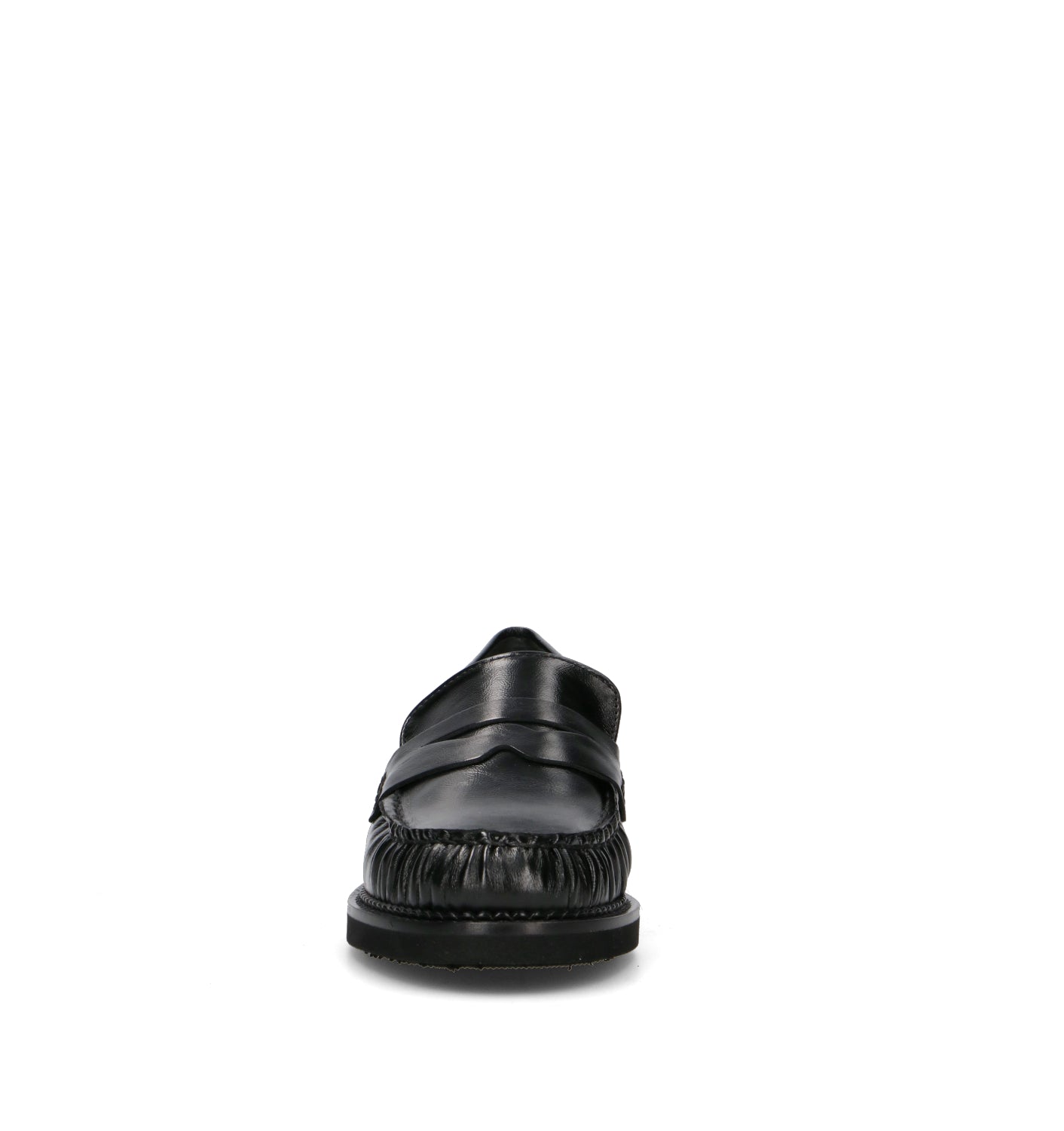 PHIL MELVIS Mocassino donna nero in pelle