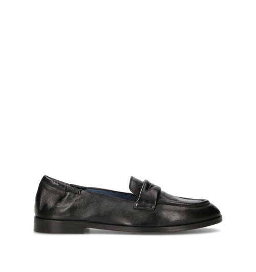 PHIL MELVIS Mocassino donna nero in pelle