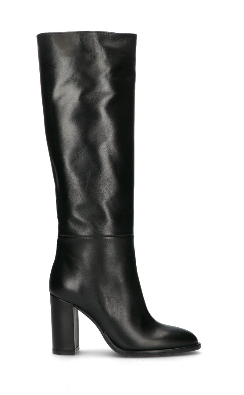 PHIL MELVIS Stivale donna nero in pelle