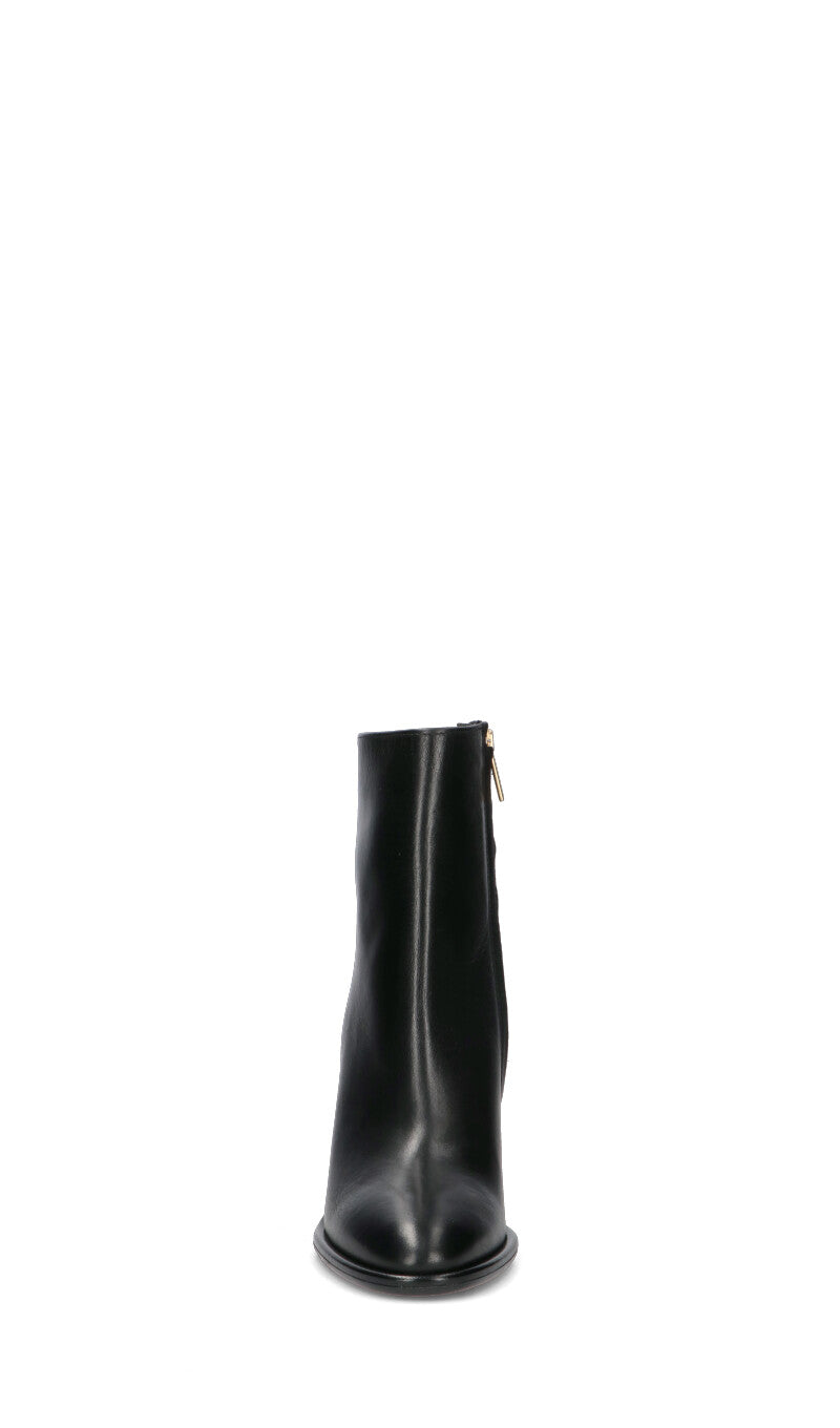 PHIL MELVIS Tronchetto donna nero in pelle