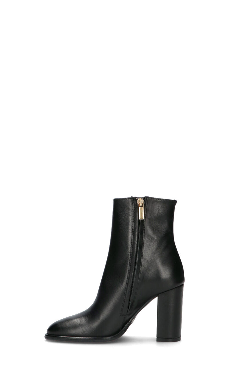 PHIL MELVIS Tronchetto donna nero in pelle