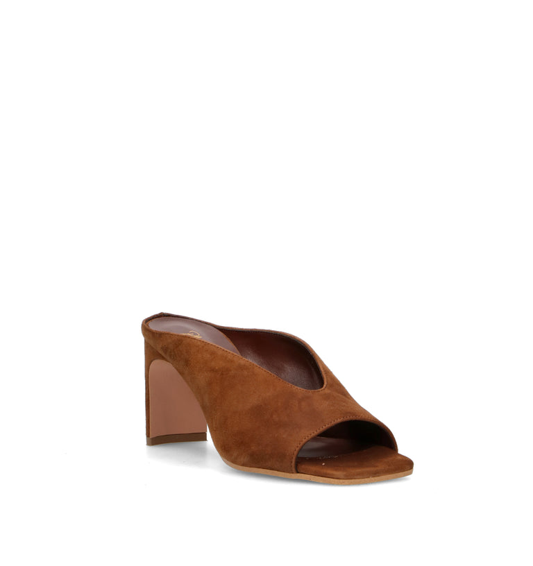 PHIL MELVIS Sandalo donna cioccolato in suede