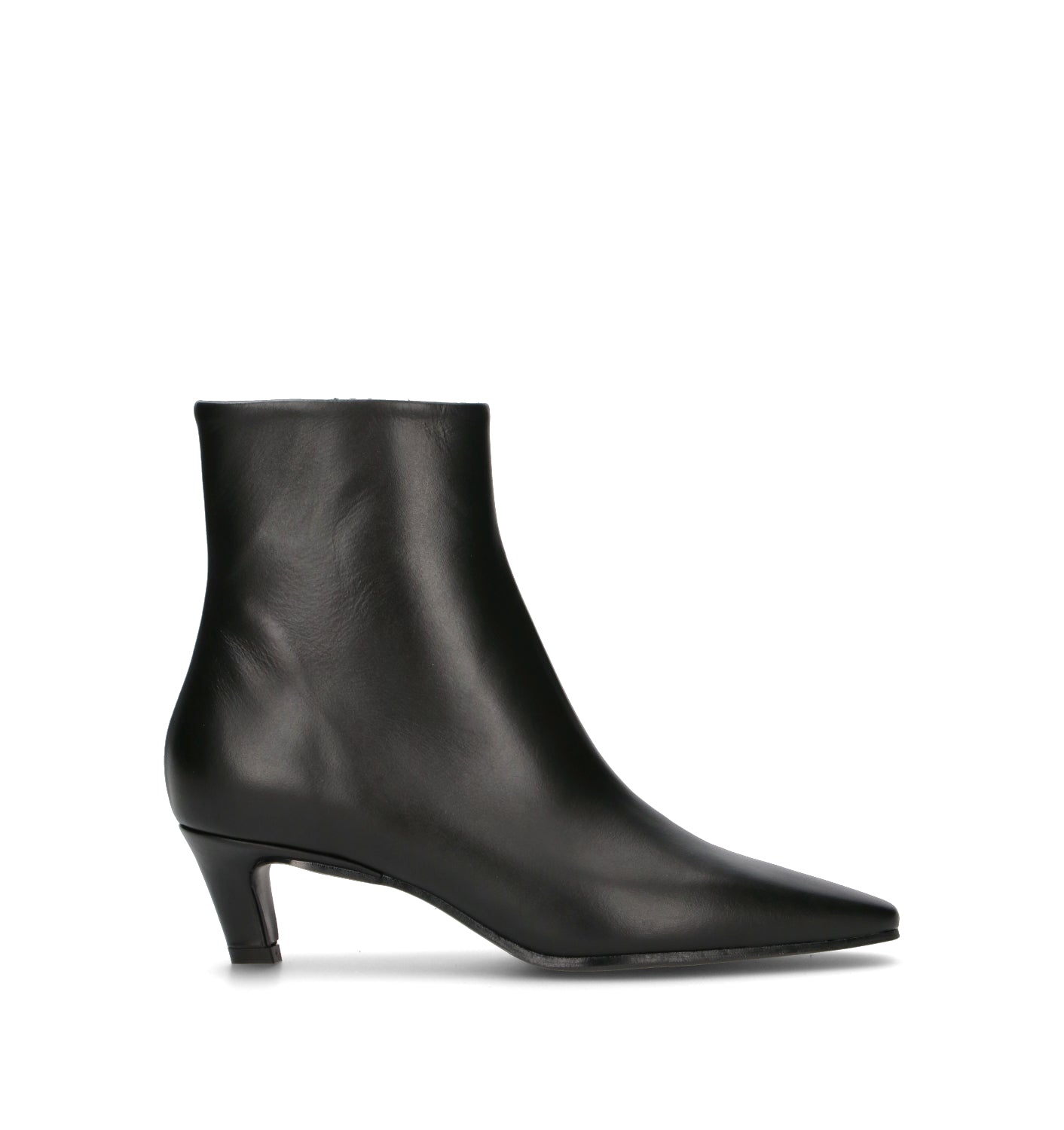 PHIL MELVIS Tronchetto donna nero in pelle