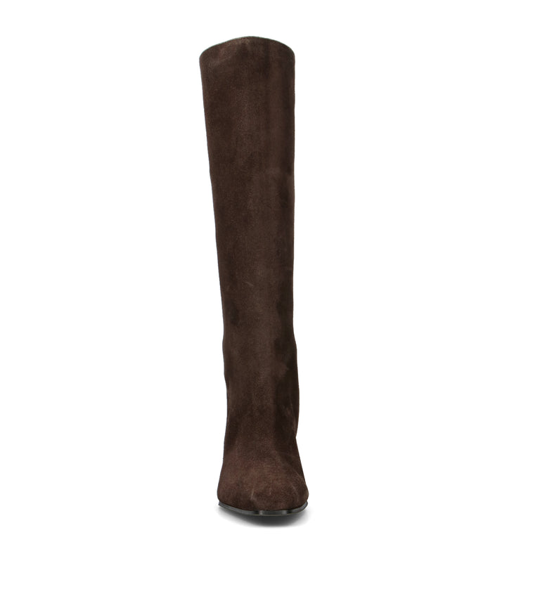 PHIL MELVIS Stivale donna marrone in suede