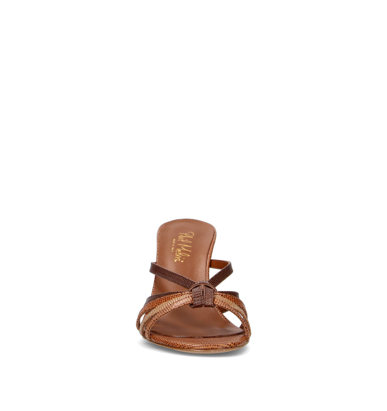 PHIL MELVIS Sandalo donna marrone in pelle