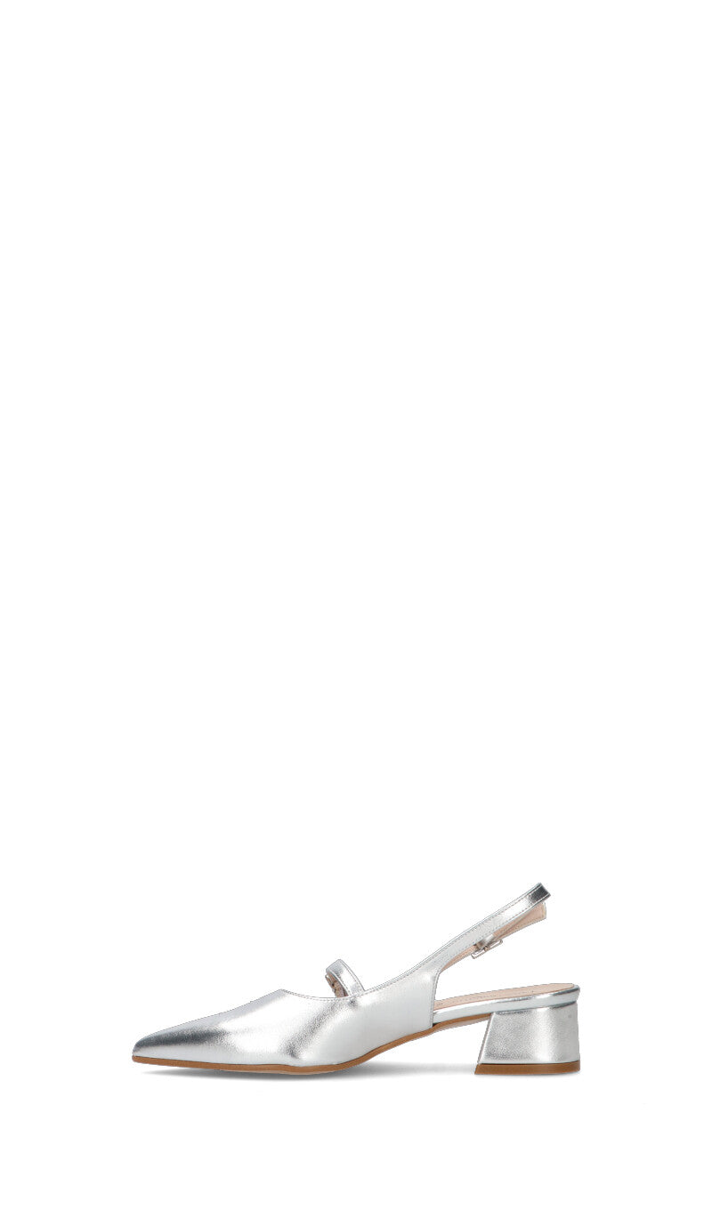 PERLAMARINA Slingback donna argento