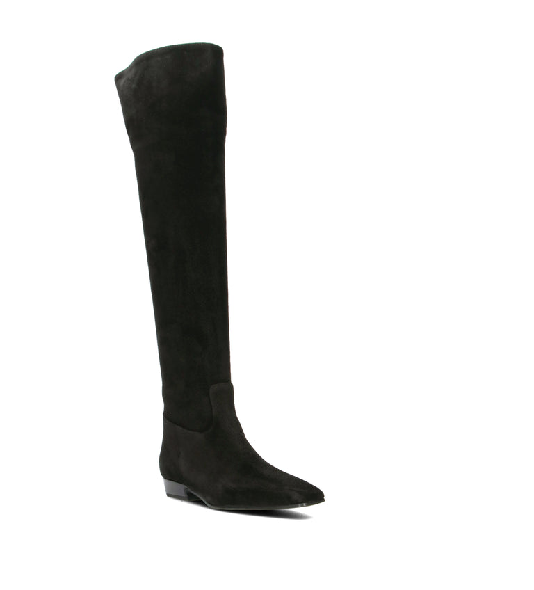 PHIL MELVIS Stivale donna nero in suede