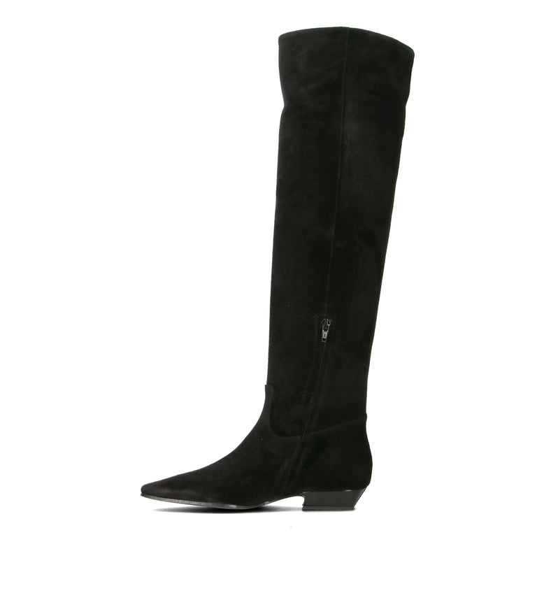 PHIL MELVIS Stivale donna nero in suede