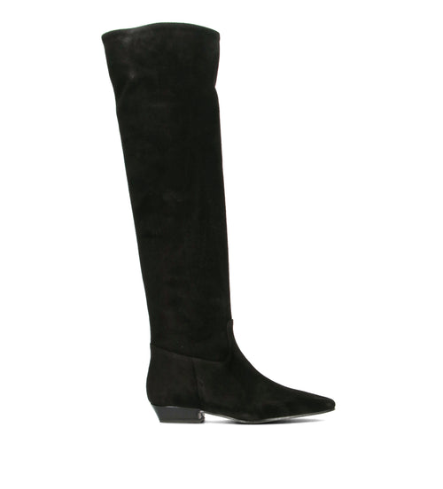 PHIL MELVIS Stivale donna nero in suede