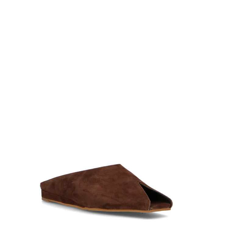 PHIL MELVIS Sabot donna testa di moro in suede