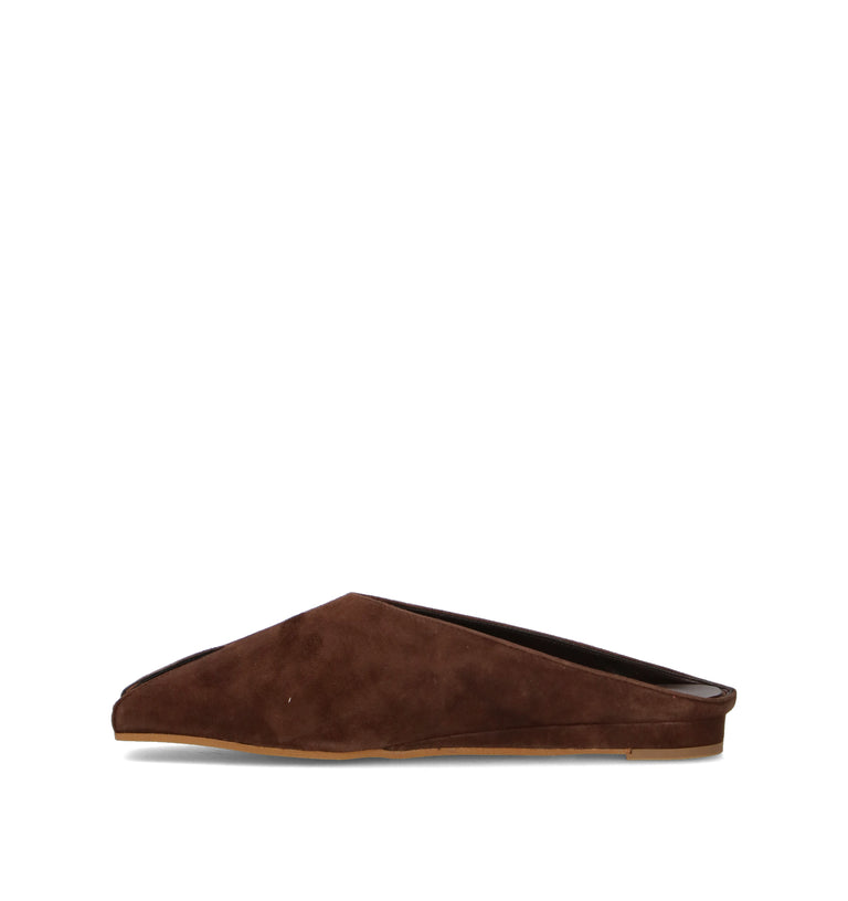 PHIL MELVIS Sabot donna testa di moro in suede