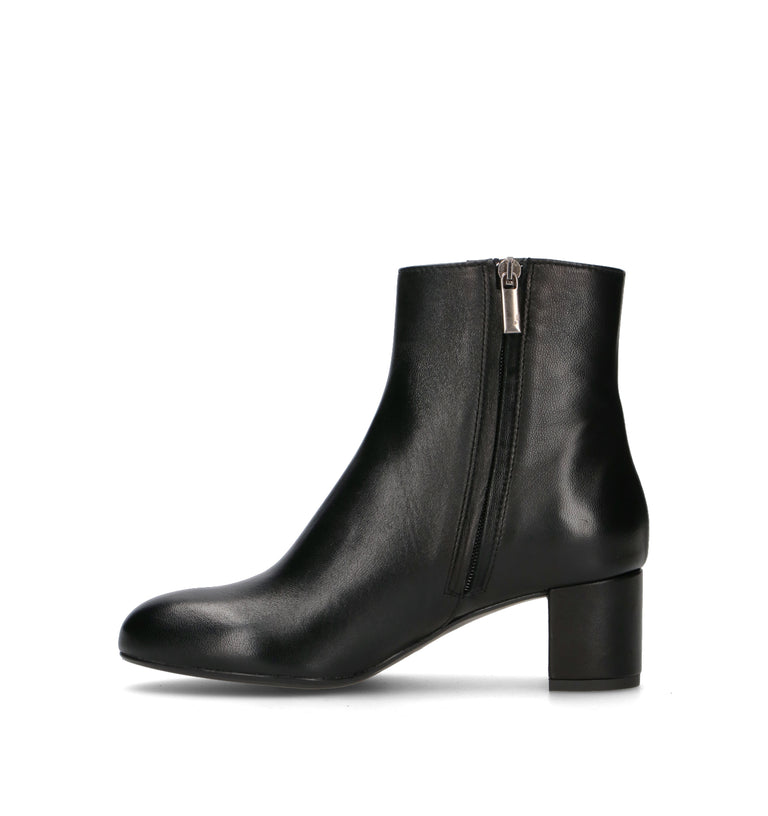 PHIL MELVIS Tronchetto donna nero in pelle