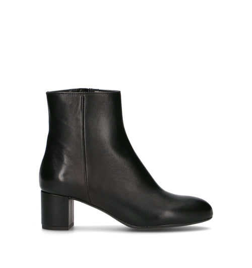 PHIL MELVIS Tronchetto donna nero in pelle