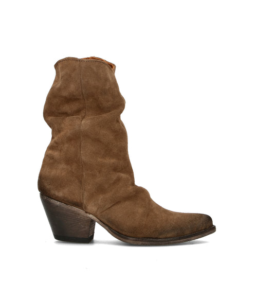 PHIL MELVIS Stivale donna marrone in suede
