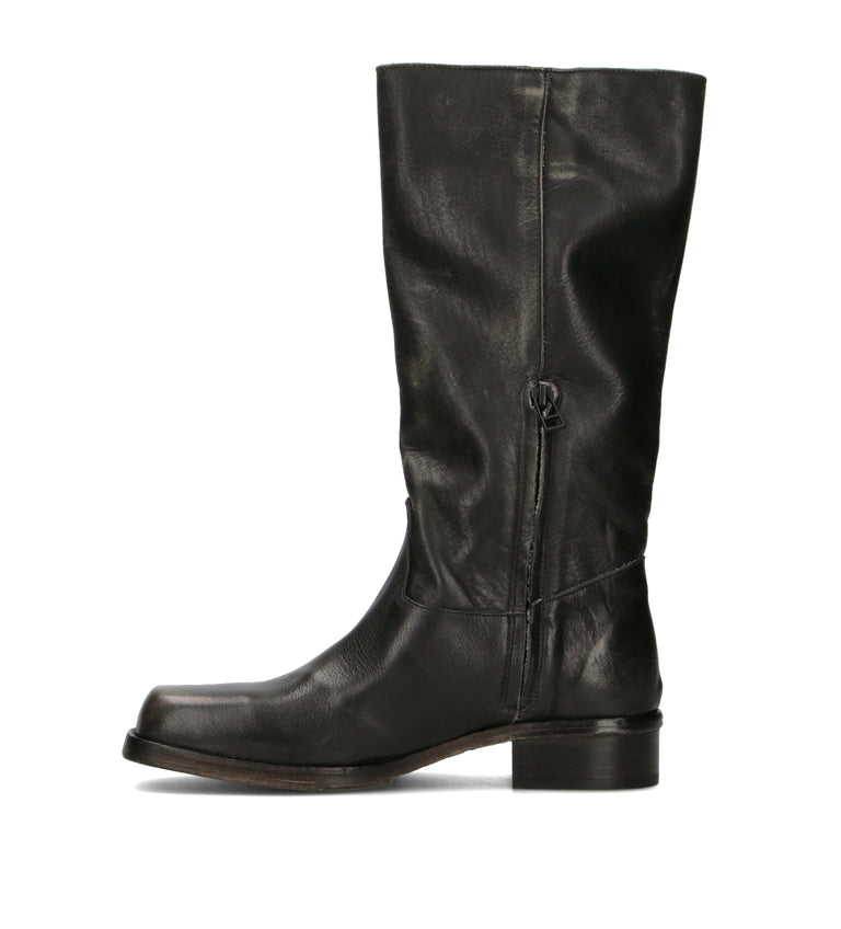 PHIL MELVIS Stivale donna marrone in pelle
