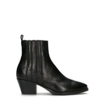 PHIL MELVIS Tronchetto donna nero in pelle