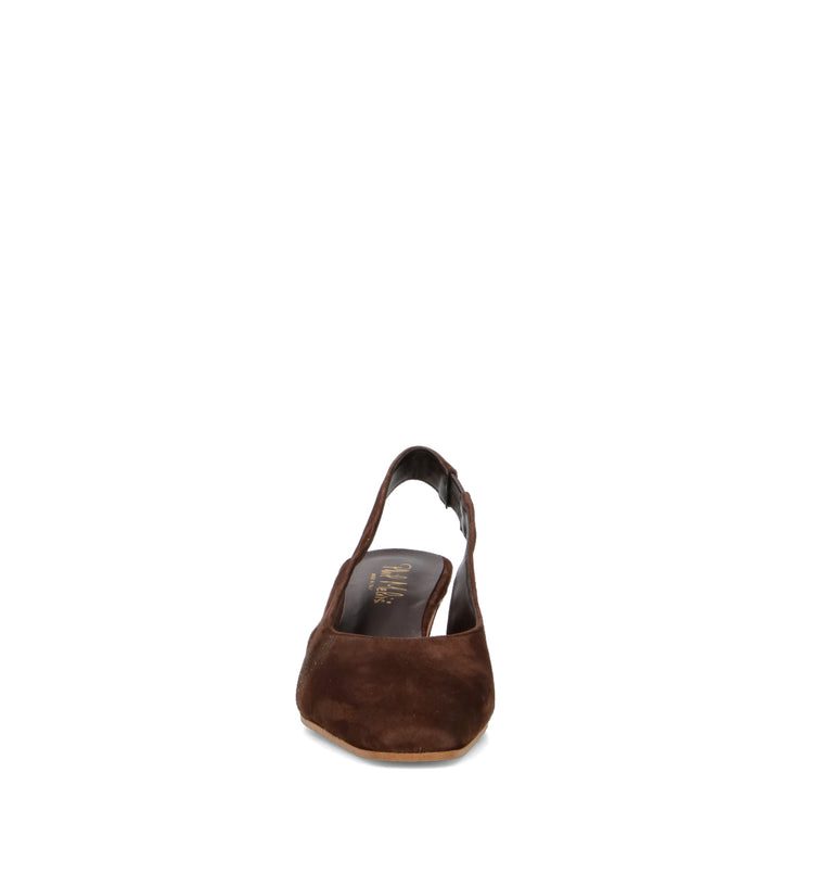 PHIL MELVIS Slingback donna testa di moro in suede