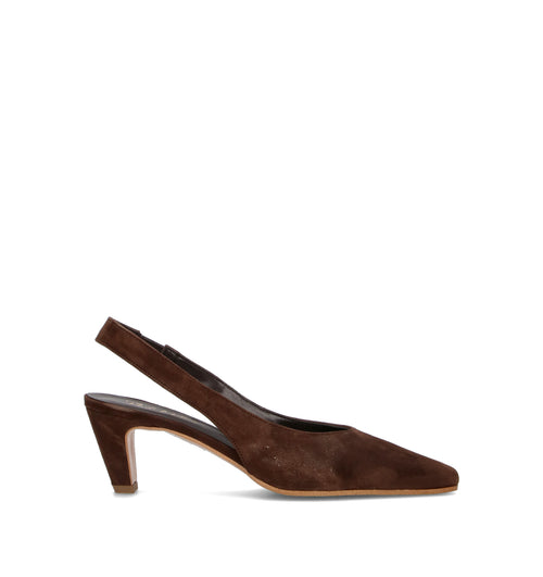 PHIL MELVIS Slingback donna testa di moro in suede