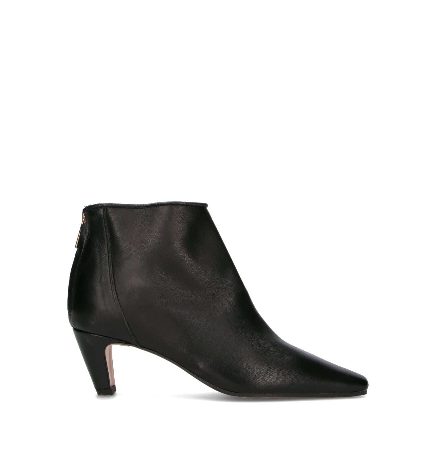 PHIL MELVIS Tronchetto donna nero in pelle