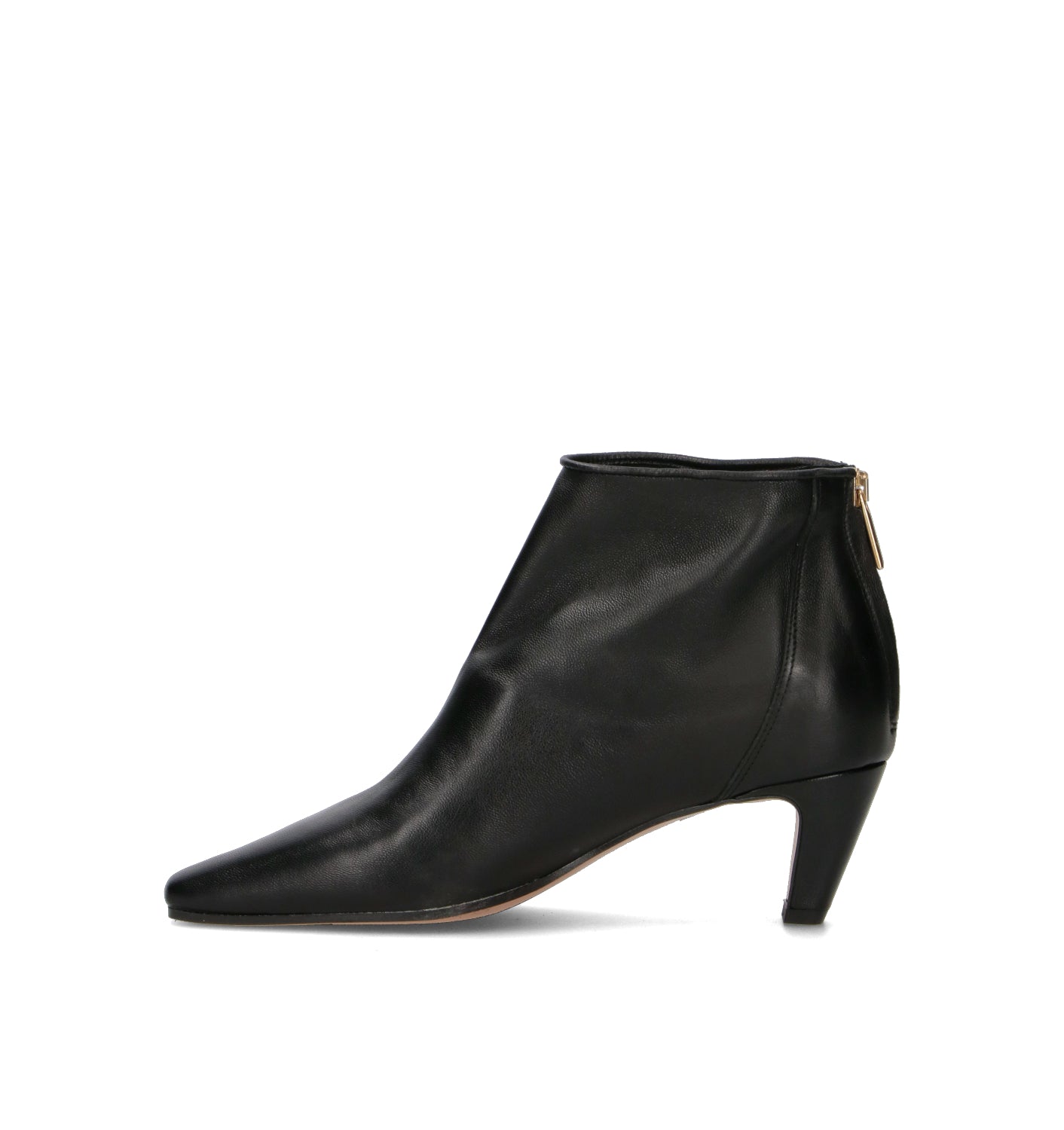 PHIL MELVIS Tronchetto donna nero in pelle
