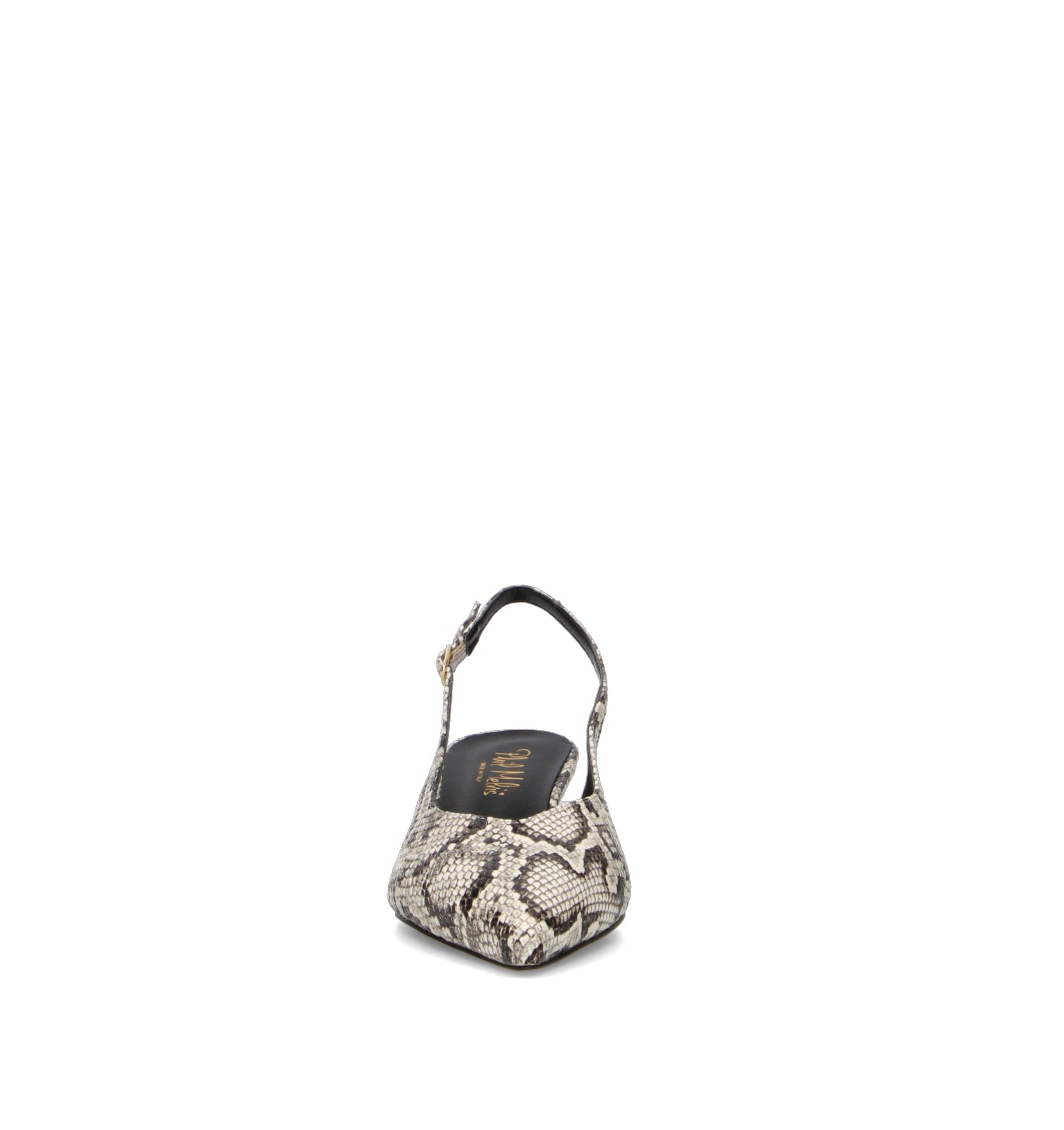 PHIL MELVIS Slingback donna bianca/nera in pelle