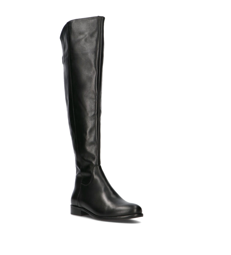 PHIL MELVIS Stivale donna nero in pelle