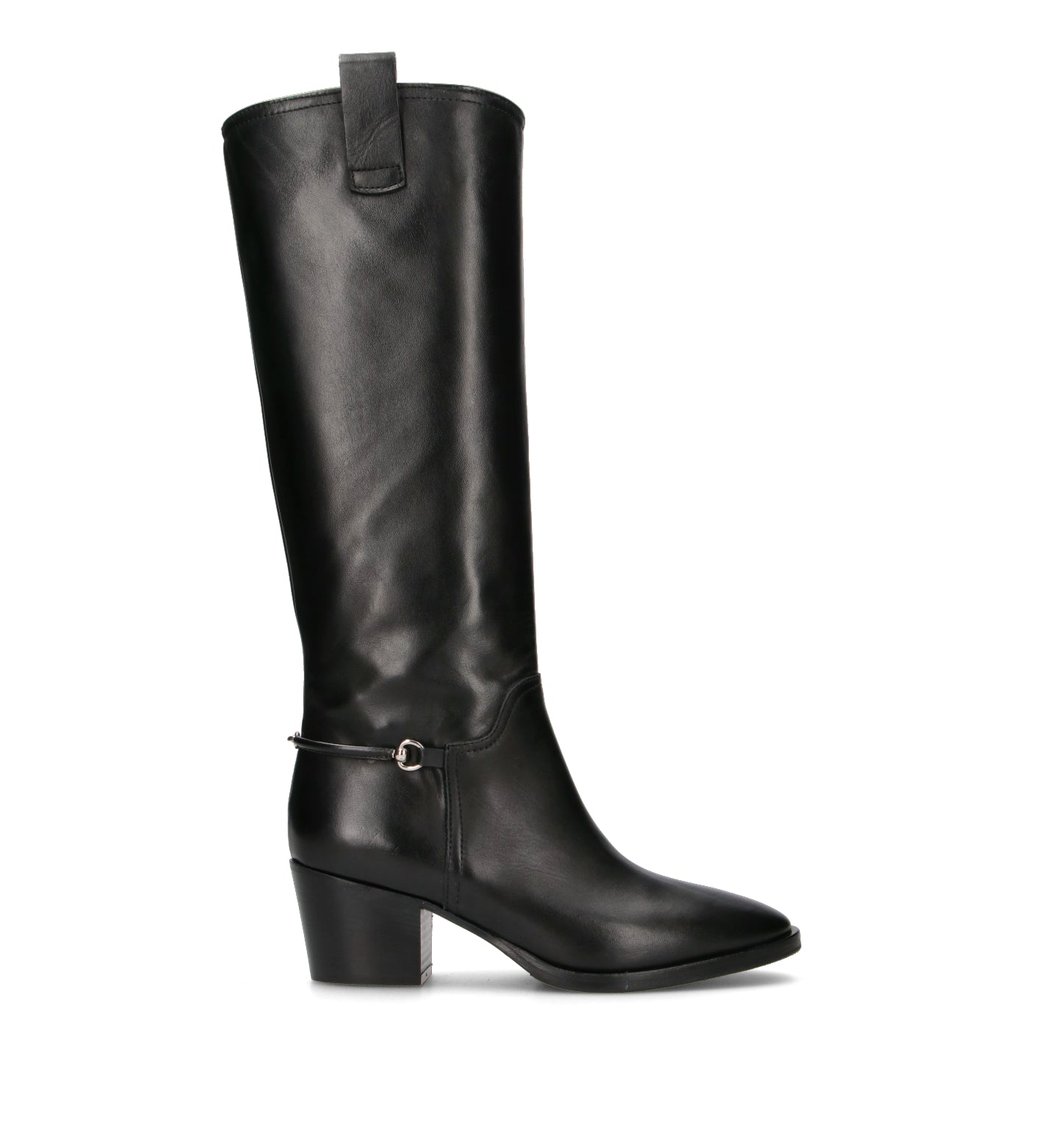 PHIL MELVIS Stivale donna nero in pelle