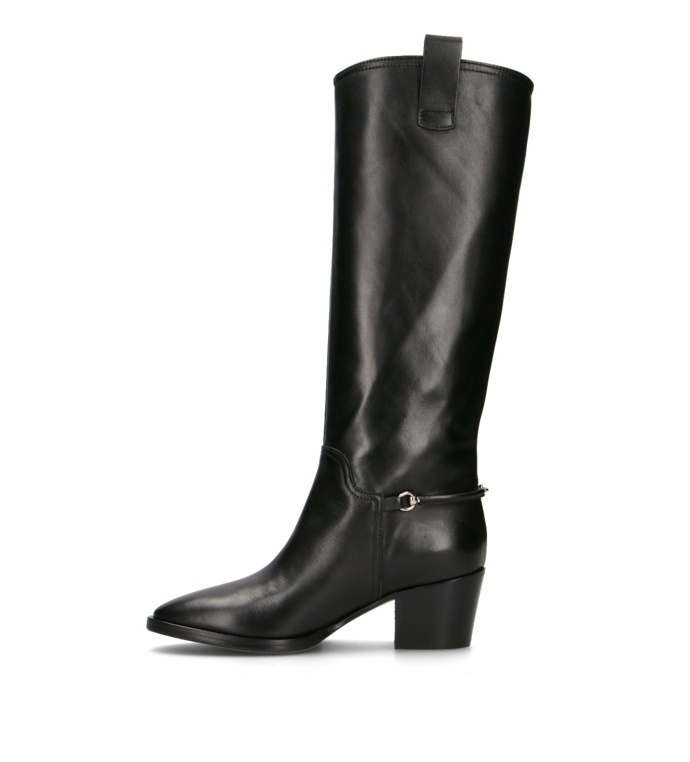 PHIL MELVIS Stivale donna nero in pelle