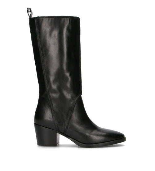 PHIL MELVIS Stivale donna nero in pelle