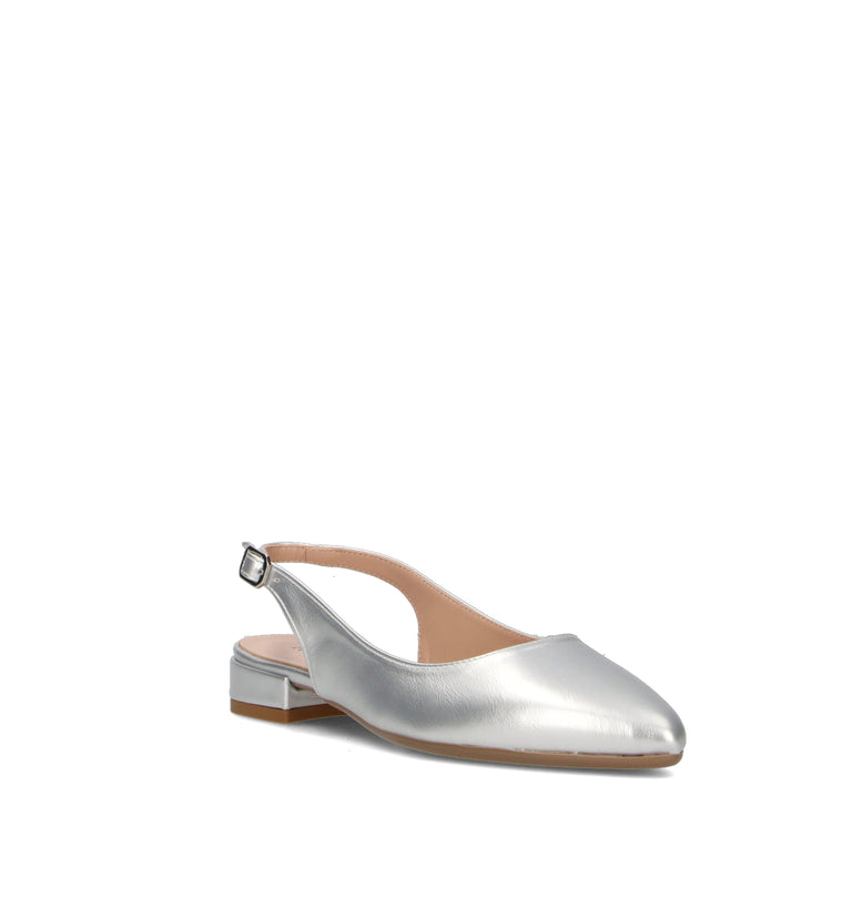 PERLAMARINA Slingback donna argento