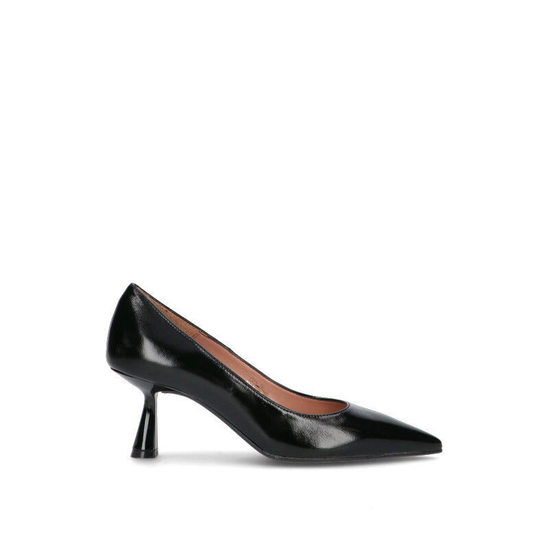 PHIL MELVIS Décolleté donna nera in pelle