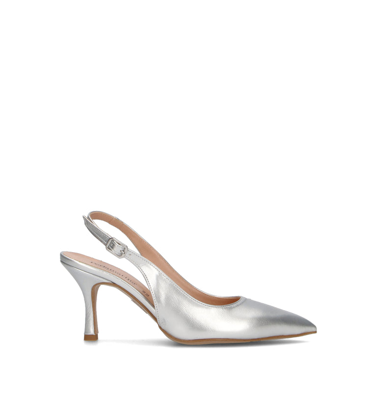 PERLAMARINA Slingback donna argento